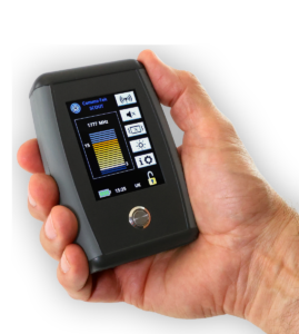 Scout handheld cell phone detector in hand